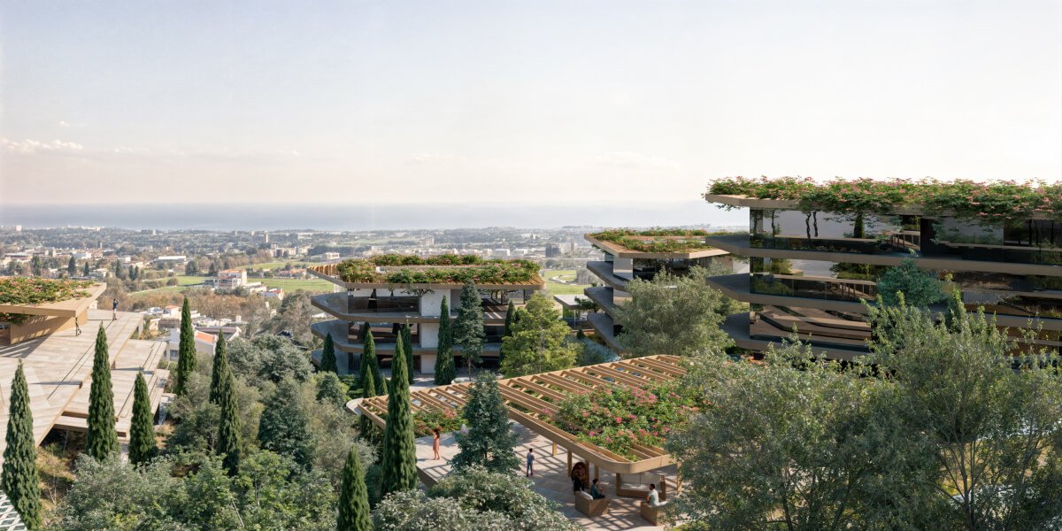 Navie: a modern residential complex comprising 12 buildings in the Paphos area
