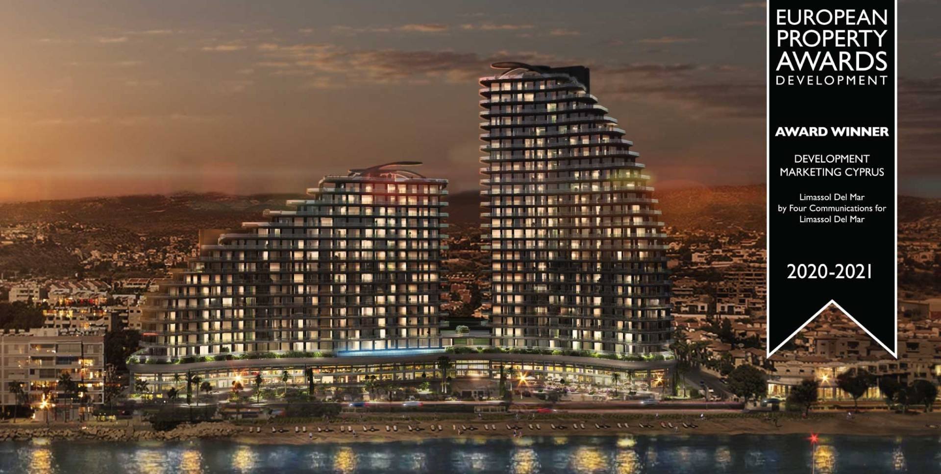 Небоскрёб «Дель Мар» удостоился престижной премии European Property Awards 2020