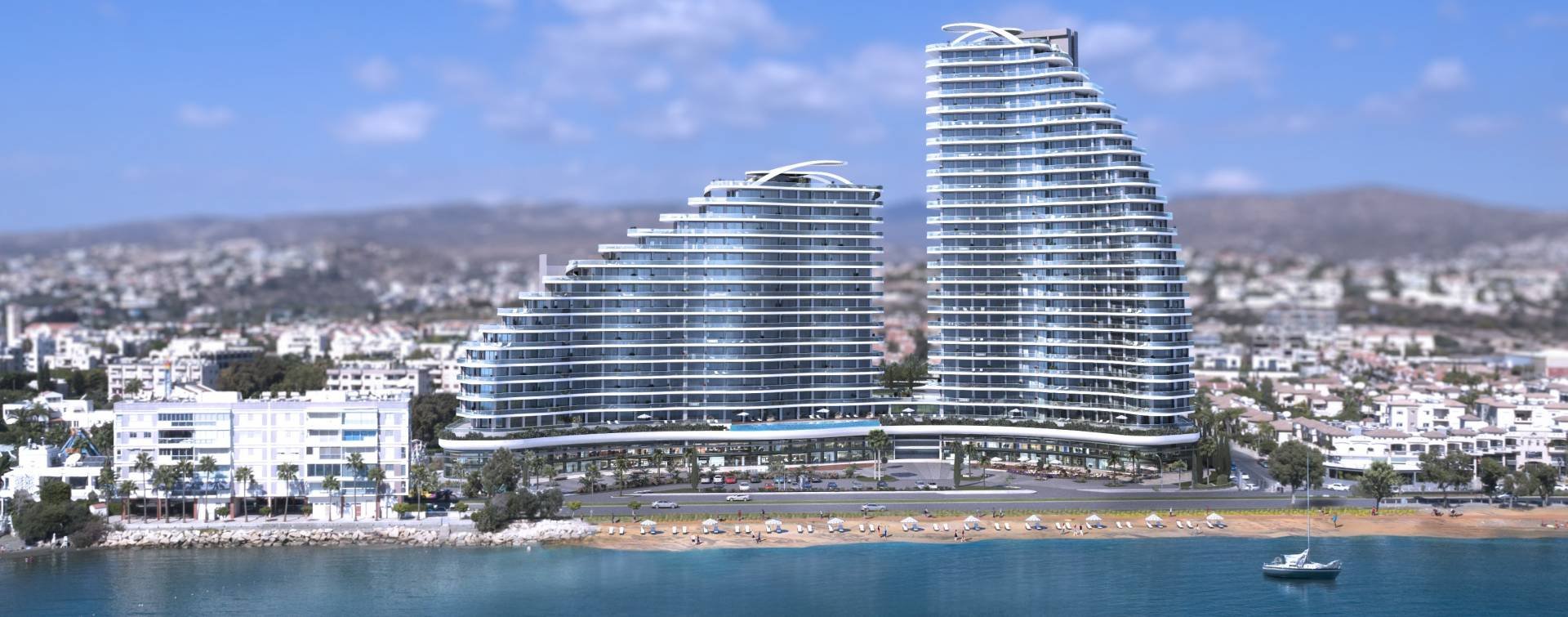 Construction of Limassol Del Mar Complex Is Nearing Completion in Limassol