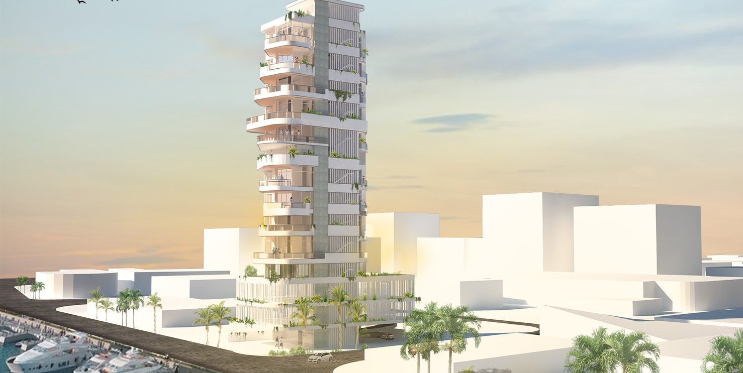 Green in the residential development Marigate Larnaca