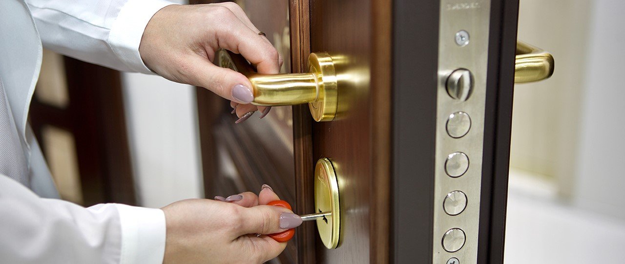 What material should I choose for an entrance door in Cyprus?