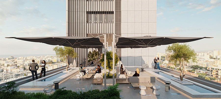 В башне Neocleous Tower в Лимассоле оборудуют уникальное многофункциональное пространство