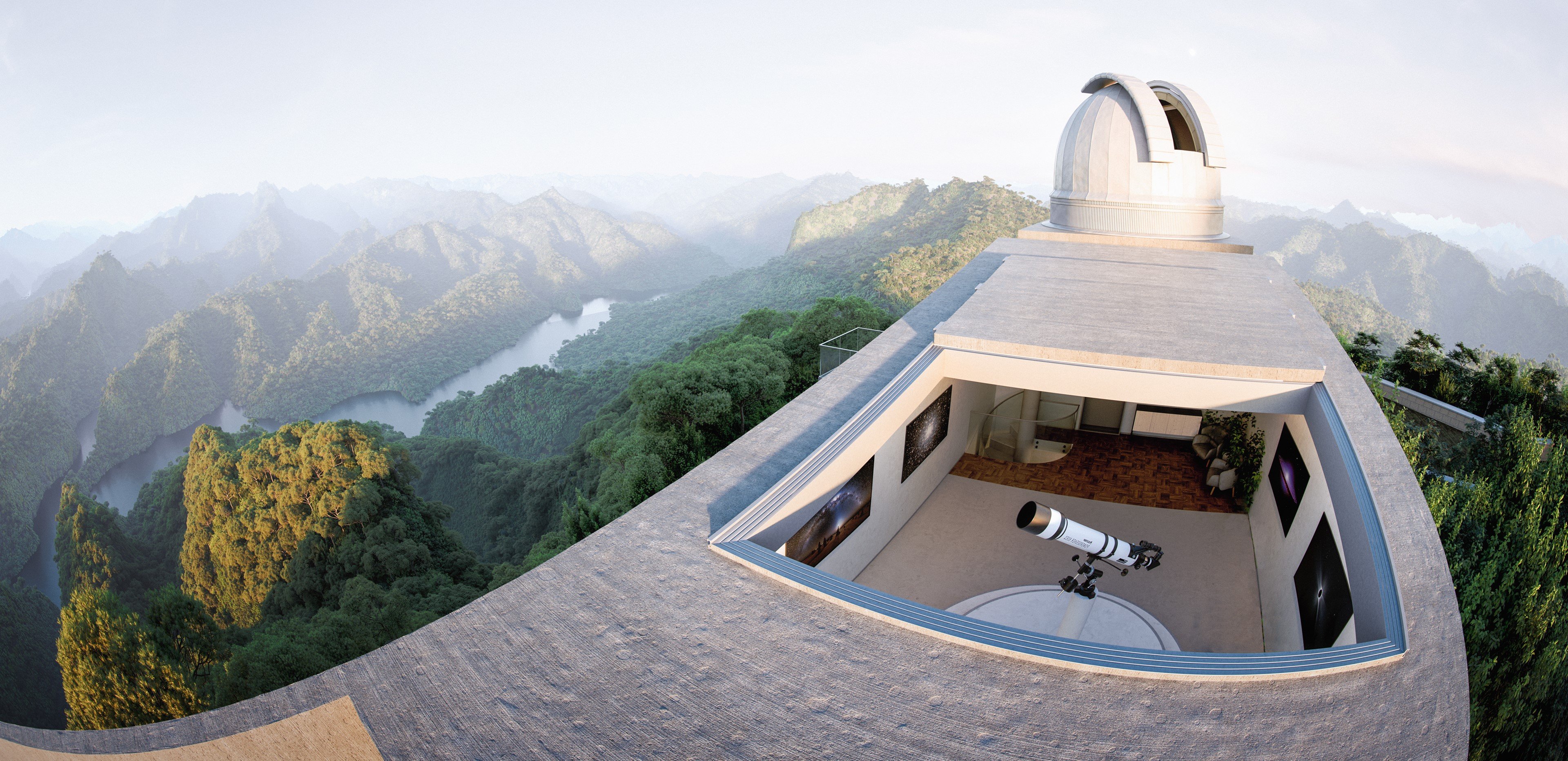 The observatory in Troodos has become a finalist in the prestigious International Festival of Architecture