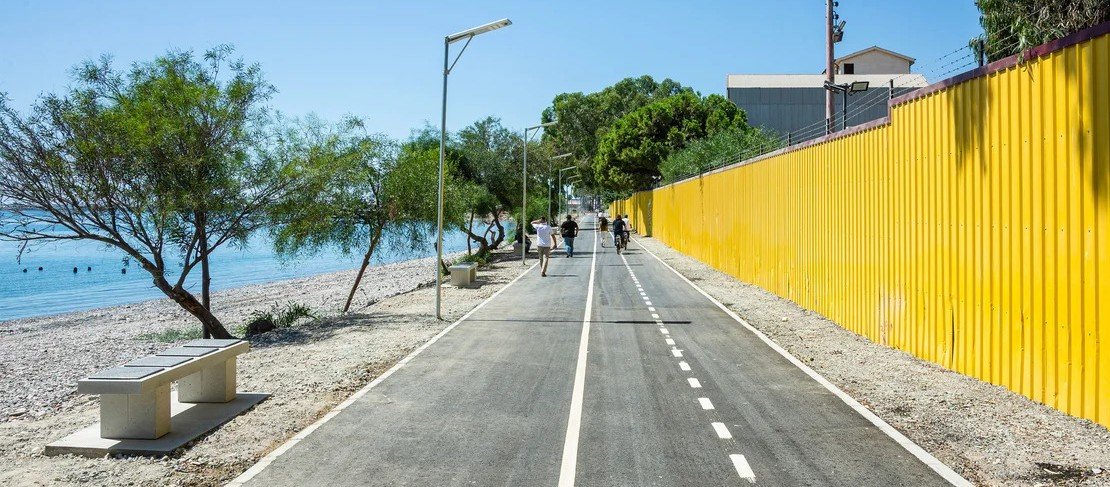 New path for pedestrians and cyclists has been opened in Limassol