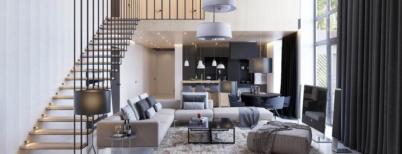 Organizing a duplex apartment in Cyprus