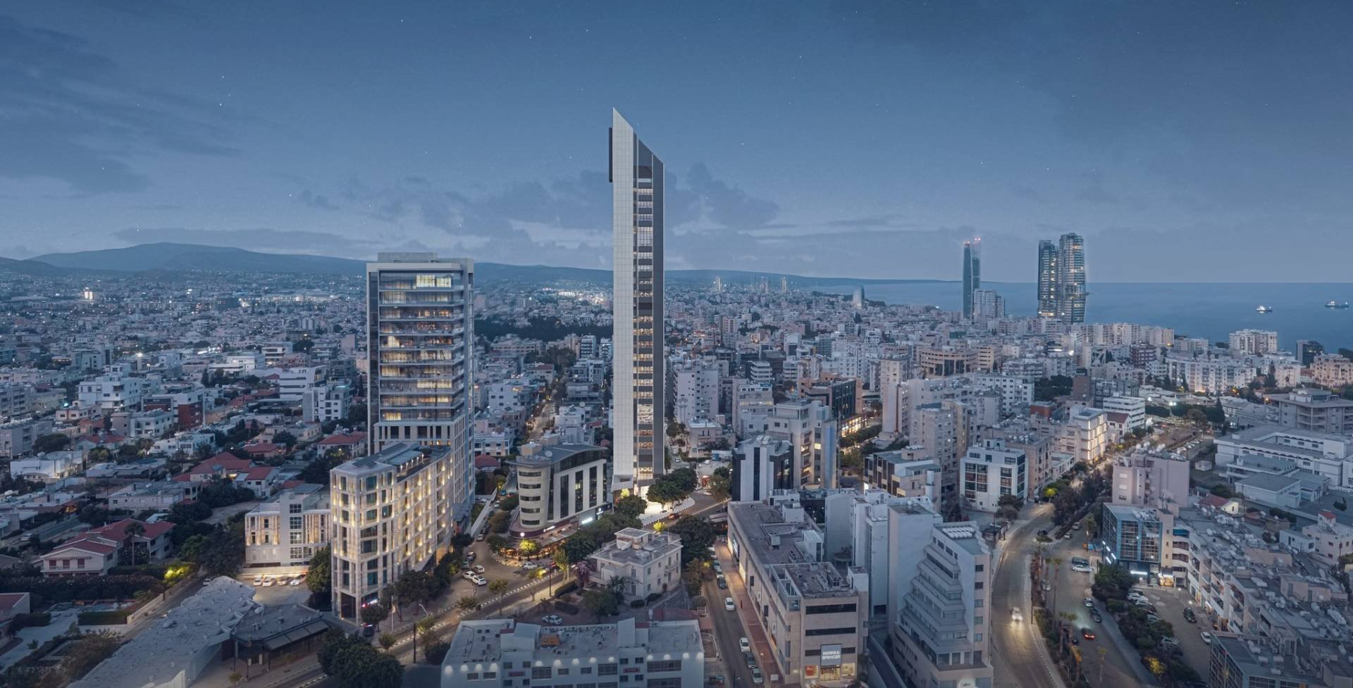 Neocleous Tower high-rise in Limassol is taking shape