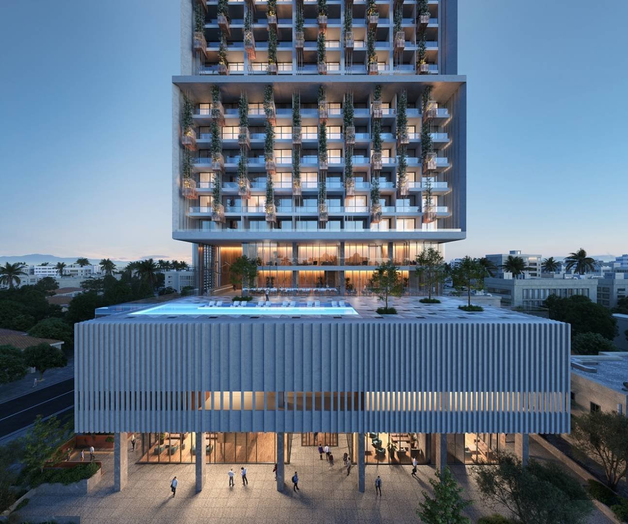 The new skyscraper “Radisson Blu The Capital” in Nicosia