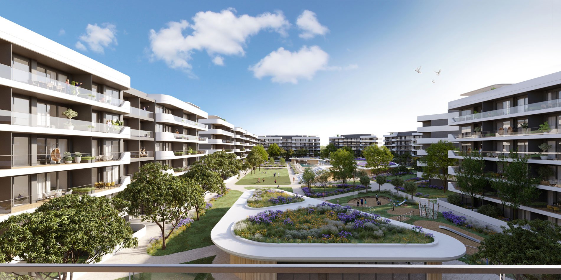 The Ring: luxury flats in a quiet suburb of Larnaca