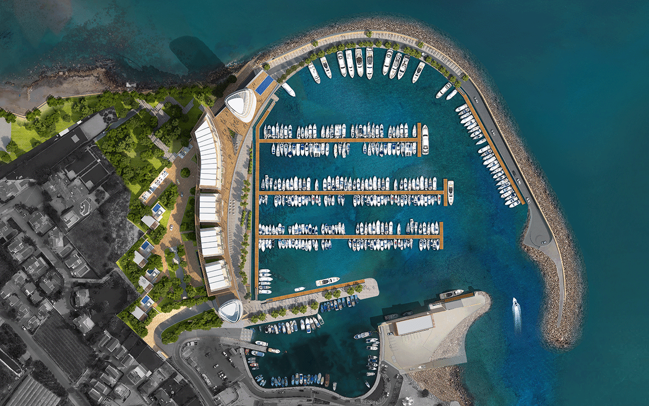 The works for Paralimni marina begin
