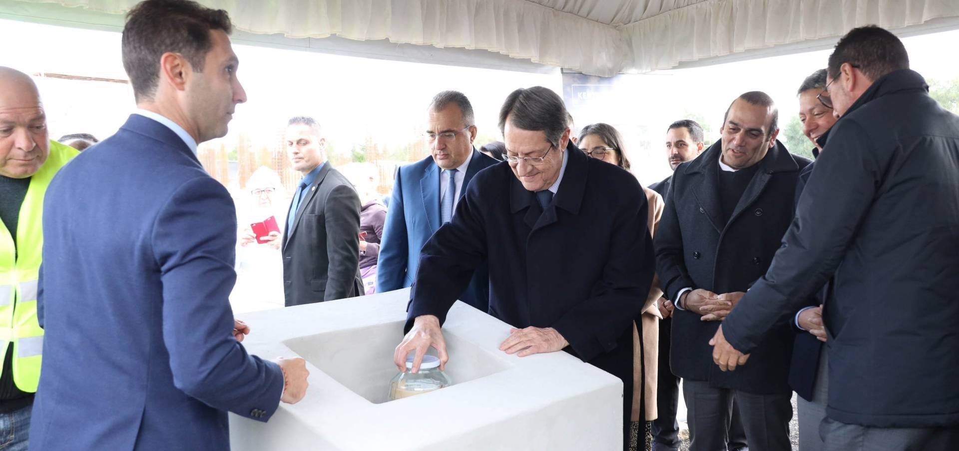Президент Кипра заложил первый камень в основание нового Центра психического здоровья