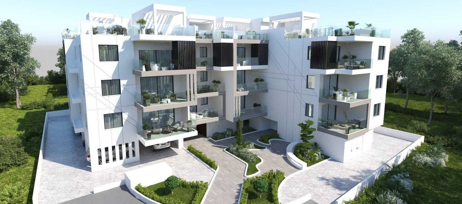 The construction of La Maison Gardens Residences has started in Larnaca