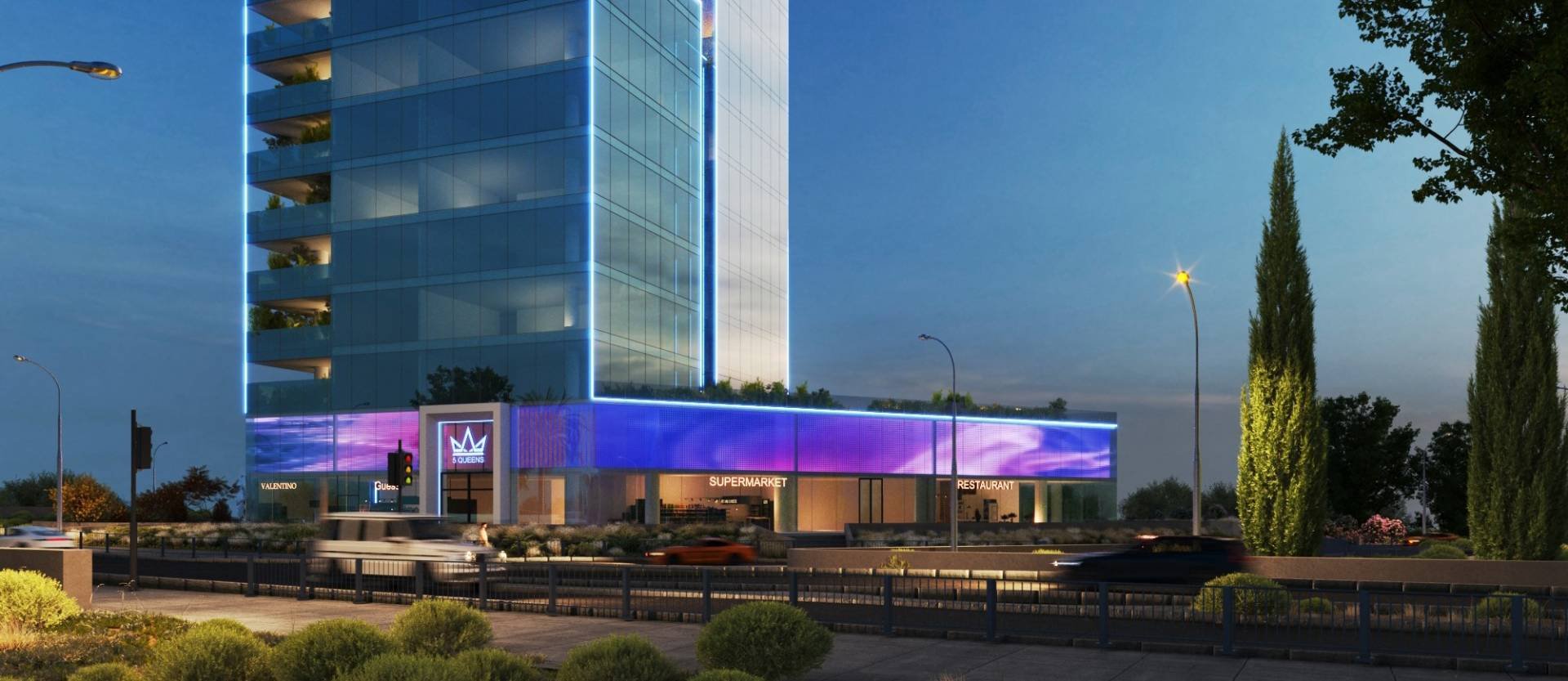 A new business center with the largest media screen in Cyprus will be built in Limassol