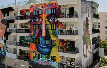 Rise Hotel in Larnaca Covered With Graffiti