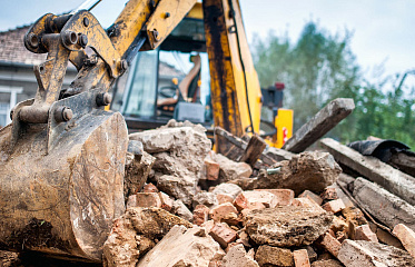 Demolition of a 1930s building site in Nicosia