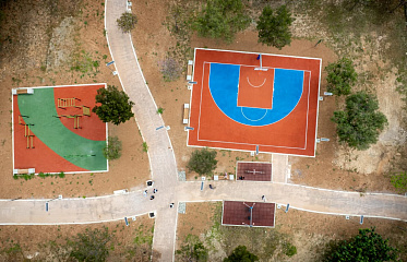 Three modern basketball courts appeared in Limassol