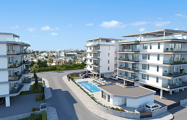 Lotus Residence: элитные апартаменты с видом на море и частными бассейнами на крыше в Ларнаке