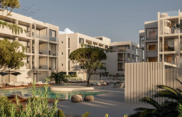 All White Apartments: современный жилой комплекс в центре Паралимни