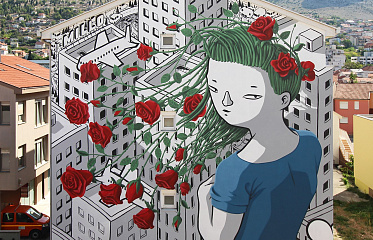Знаменитый уличный художник Millо раскрасит стены зданий в жилом проекте Art Square