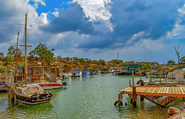 Fishery Shelter and the River in Liopetri is under construction 