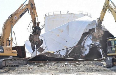 Демонтаж нефтегазовых хранилищ в Ларнаке на финальной стадии