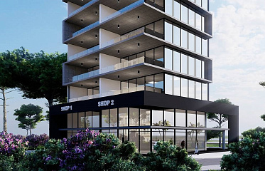 PLUS 59 by GC: modern commercial building in center of Larnaca