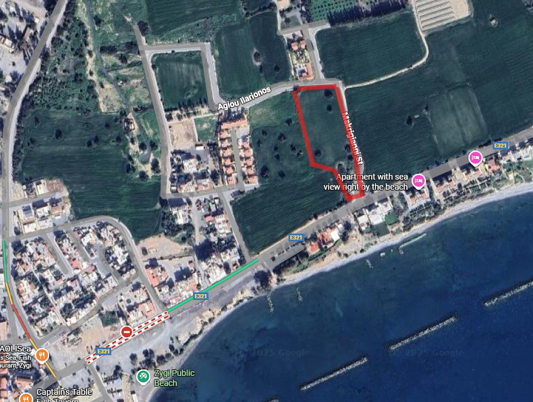 Прибрежный земельный участок для инвестиций в Ларнаке