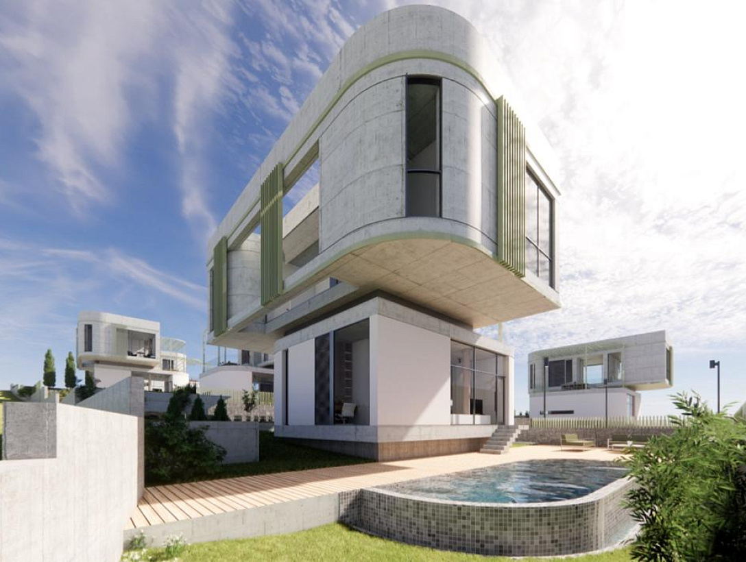 Land plot with approved project for 10 villas in Paphos