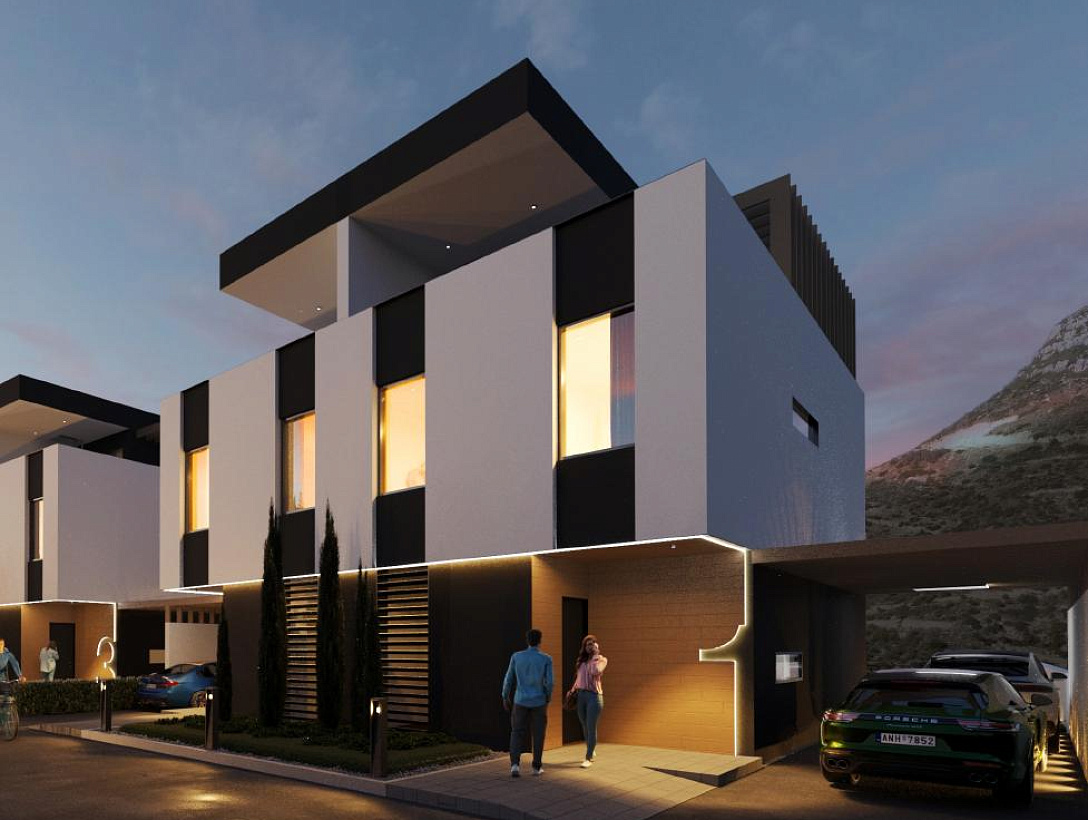 Modern Gated Villa Complex in Germasogeia in Limassol