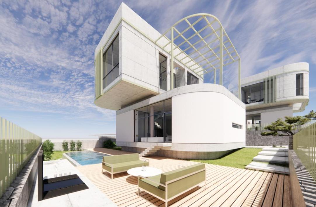 Land plot with approved project for 10 villas in Paphos