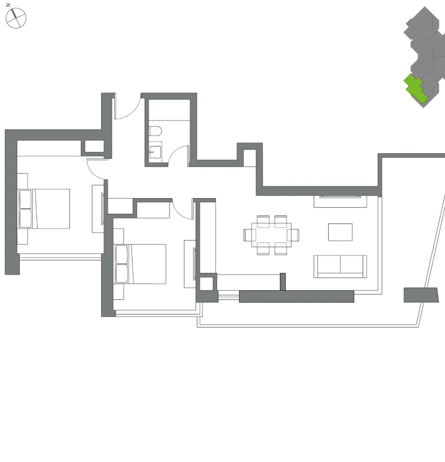 Apartment, 2 bedrooms — 20
